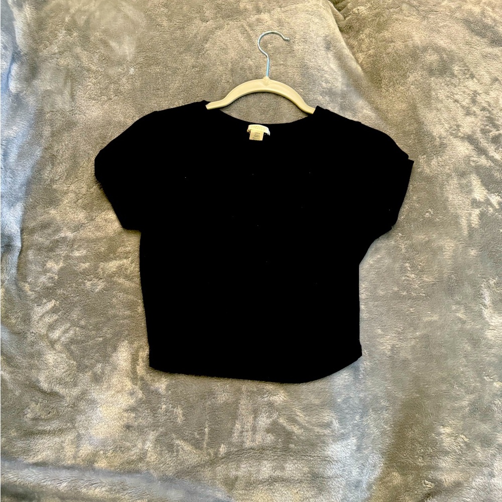 Bozzolo Black cropped Tee